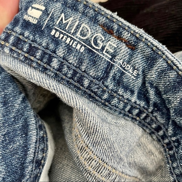 SALE ⬇️ G-STAR BOYFRIEND MEDIUM BLUE WASHED JEANS -24 - Picture 8 of 16